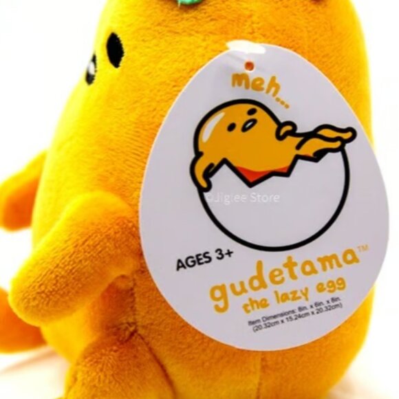 9" Gudetama The Lazy Egg Plush Toy from Sanrio Collection 2023 BNWT - Picture 5 of 7